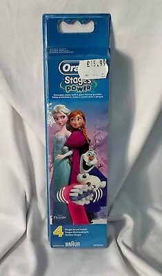 ORAL-B Stages Power Disney Frozen Replacement Brush Heads 4 Pack • £13.95