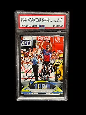 Lance Armstrong 2011 Topps American Pie Card #178 Signed Autograph Auto Psa Dna • £228.01