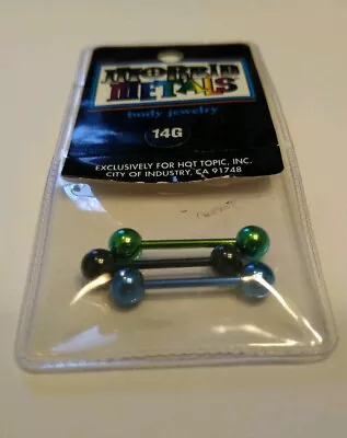 14 Gauge Straight Barbell Titanium 3 Pack - Morbid Metals - Unopened • $7.99