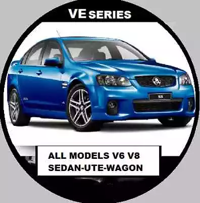 HOLDN VE COMMODORE CALAIS OMEGA HSV Series 1  SEDAN-WAGON-UTE WORKSHOP MANUAL CD • $14.95