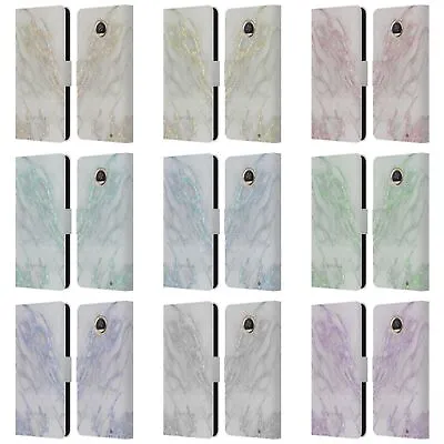 Official Nature Magick Marble Metallics Leather Book Case For Motorola Phones • $22.95