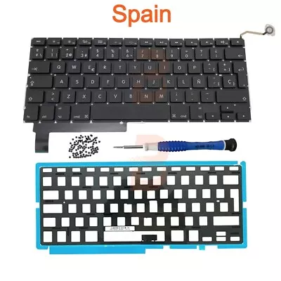 New Spain Keyboard With Backlight For MacBook Pro 15  A1286 2009 2010 2011 2012 • $23