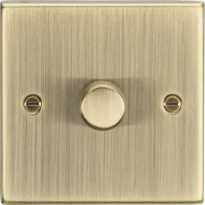 £17.65 • Buy Knightsbridge Square Edge Antique Brass Switches And Sockets Black Insert