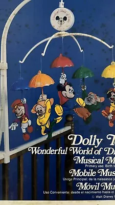 Dolly Toys Wonderful World Of Disney Musical Mobile #617 Vintage 1980 • $19.99