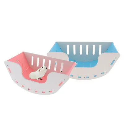 Hamster Cage Wood Plastic Plate Hut Hideout Guinea Pig Hamster Accessories • £8.59