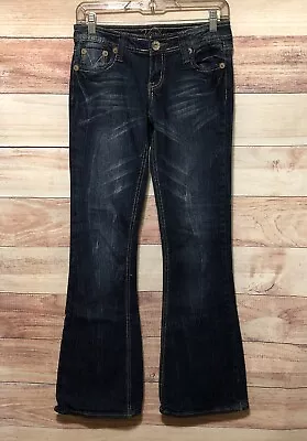 Vanity Womens Jeans Width 26 Length 33 Blue Cotton Spandex Blend 5 Pockets LBB76 • $16.87