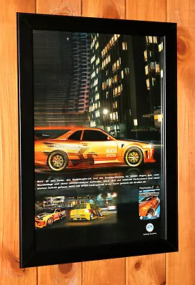 Need For Speed Underground PS2 Xbox GameCube Small Promo Old Poster Ad Framed. • £39.50