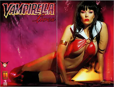 Vampirella Lives #3 NM+ Virgin Photo Wrap Cover Variant Harris Comics 1996 • $4.99