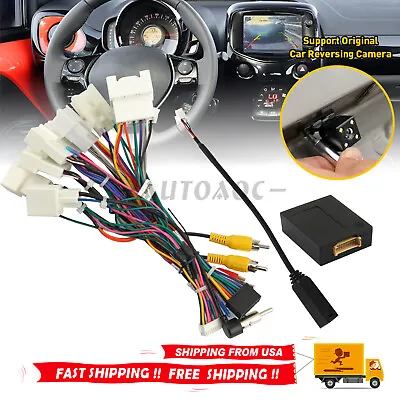 For Toyota Radio Stereo Car Wire Harness Cable Adapter Support JBL AMP W/ Canbus • $25.15