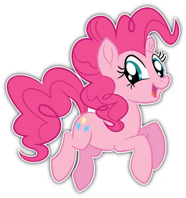 My Little Pony Pinkie Pie Cartoon Sticker Bumper Decal - ''SIZES'' • £3.56