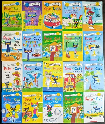 Pete The Cat Books I Can Read Huge 20 Book Lot Children's Readers PB Reader Set • $35.99