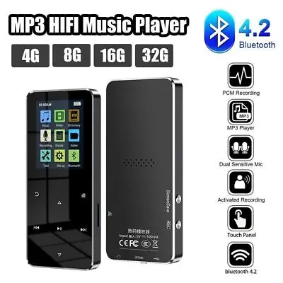 MP3 Player Bluetooth 4.2 Touch Screen  Sport Lossless Sound HIFI Music FM Radio • $18.11