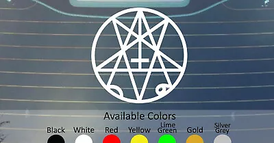 Morbid Angel Pentagram Vinyl Decal Sticker Custom Size And Color • $4.50