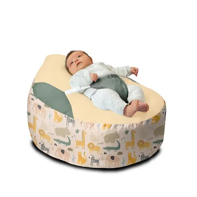 Baby Beanbag Gaga Safari Friends Support Chair For Babies Machine Wash - Rucomfy • £39.99