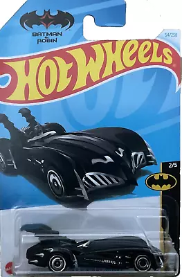2024 Hot Wheels BATMAN & ROBIN BATMOBILE Black #54 ** FREE BOX SHIPPING ** • $7.35