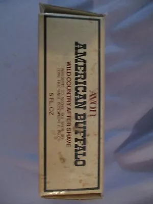 Vintage Avon AMERICAN BUFFALO Wild Country After Shave FULL Bottle Original Box • $6.99