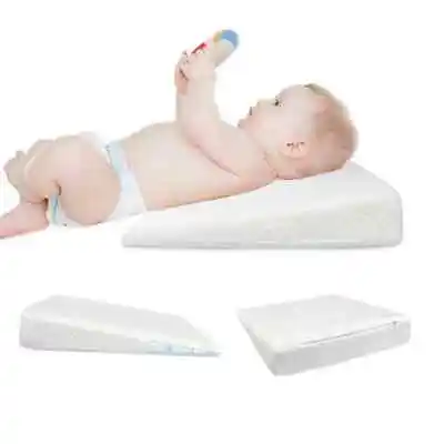 £9.99 • Buy Baby Wedge Pillow UK Foam Round Anti Reflux Colic Cushion Pram Crib Cot BedSleep