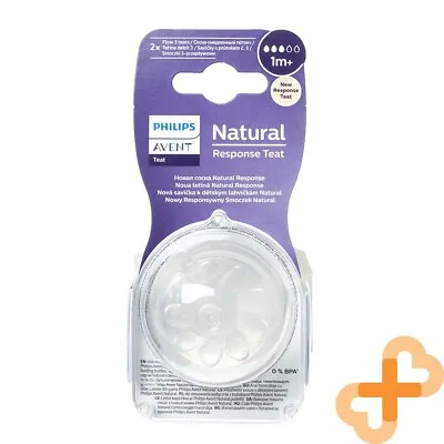 PHILIPS AVENT Silicone Teat  Natural  S No. 2 Slow Flow From 1 Month SCF042 • $22.79