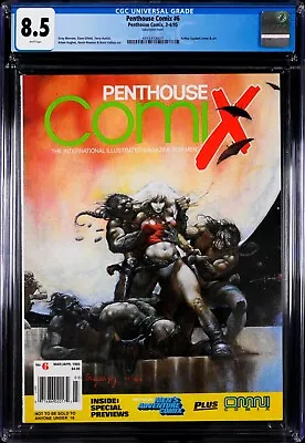Penthouse Comix  Number #6 (Issue 6) March/April 1995 Arthur Suydam Cover-CGC NM • $59