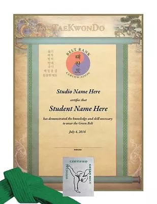 Martial Arts Certificates - TaeKwonDo & Karate Rank Certificates - Pack Of 10 • $18.99