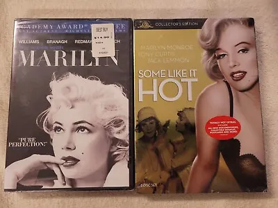 2 DVD Marilyn Monroe LOT: Some Like It Hot Coll Ed & My Week With SEALED & NEW!! • $9.99