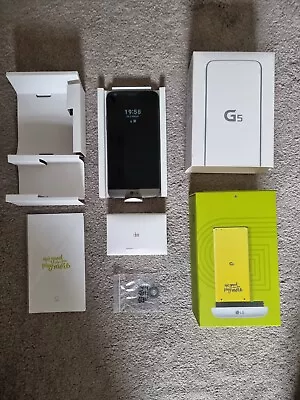 LG G5 32GB - IN ORIGINAL BOX - IN TITANIUM (EE) 4G Smartphone MOBILE PHONE • £100