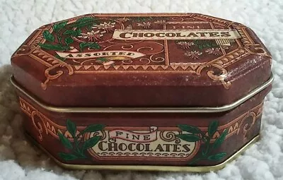 Keller Charles Metal Tin Fine Chocolates 3.5  Philadelphia Nostalgia Vintage • $6.99