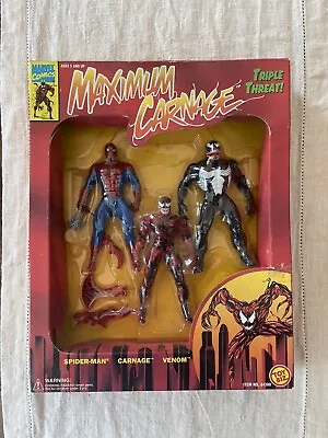 Maximum Carnage Triple Threat! Toy Biz Action Figures • $59.99