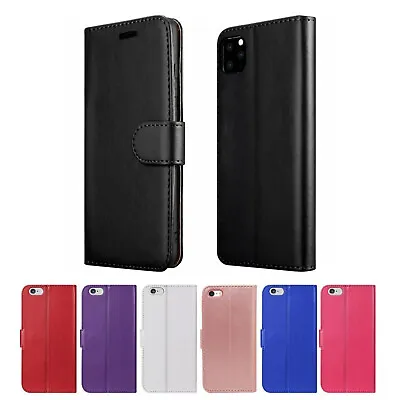 Case For IPhone SE 2022 2020 2016 Models Leather Flip Card Wallet Stand Cover  • £3.95