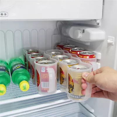 £6.23 • Buy Kitchen Accessories Fridge Beverage Can Space-saving Organizer Storage Box D -AR