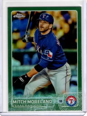 MITCH MORELAND 2015 Topps Chrome Green #d /99 • $5.99