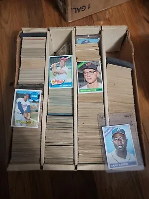 $70 • Buy 660+ Count Vintage Baseball Card Lot  70s 60s Starter Set  Hoffer Stars  80s Rc