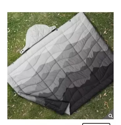 Weatherproof Vintage Outdoor Blanket Detachable Hood Grey 54 X 72in Camping  • £30