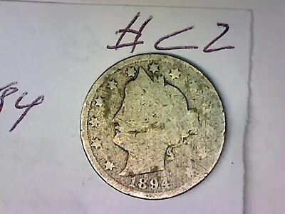 $5.99 • Buy 1894 Liberty V Nickel Lot # C2