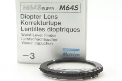 [NEW] Mamiya -3 Diopter Lens For M645 Waist Level Finder From JAPAN • $29.99