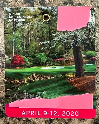 1-2020 Used Masters Golf Badge~rare Ticket~excellent Condition!  Lowest Price!!! • $59