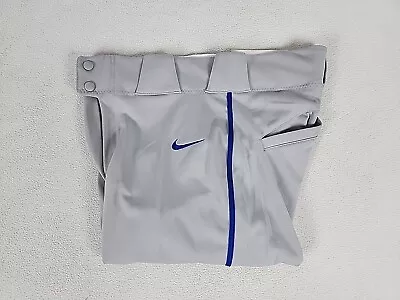Nike Vapor Select Piped High Cuff Baseball Pants Men's S-XL Gray BQ6437-054 • $4.99