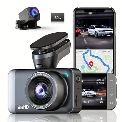 JOMISE D530 Dual Lens 4K Dash Cam Car Camera Recorder GPS WIFI G-sensor • $164.99