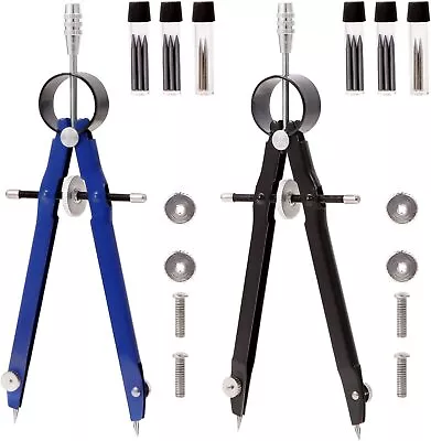 £5.12 • Buy 2pcs Compass For Geometry Math Drafting Circle Compass Drawing Tool For Geometry