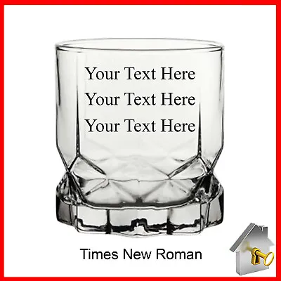 £17.99 • Buy Personalised Rum/Whisky Glass Engraved Birthday Gifts 18th 21st 30th 40th 50th