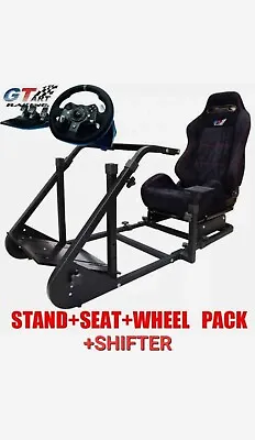 GT Racing Simulator Cockpit With Steering Wheel & Shifter Combo  • $1000