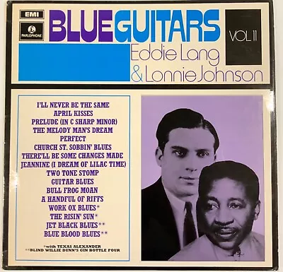 Eddie Lang & Lonnie Johnson - Blue Guitars Col II Lp UK EMI Jazz 1970 NM • £10