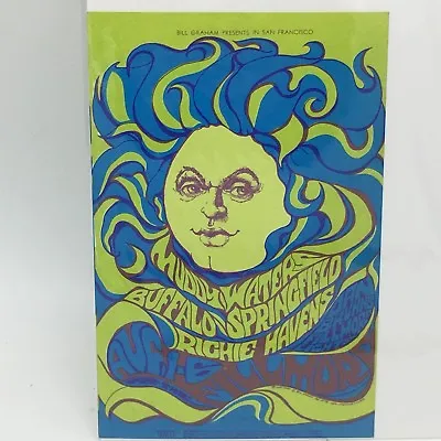 Bill Graham Bg-76 1967 Muddy Waters Fillmore Auditorium Postcard • $46.55