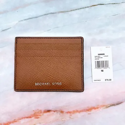 Michael Kors Harrison Tall Card Case/ Luggage • $29