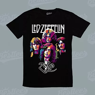 Unisex LED ZEPPELIN Heavy Metal Hard Rock Music ARTIST Band Graphic Tee T-Shirt • $37