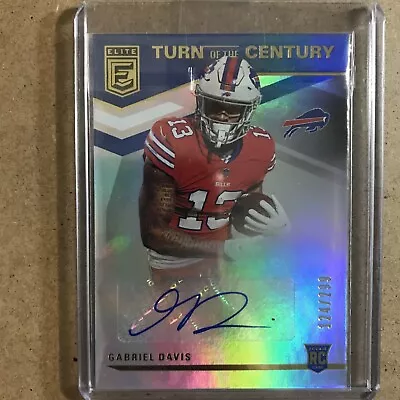 $12 • Buy Gabriel Davis Turn Of The Century RC Auto #/299 2020 Chronicles Donruss Elite