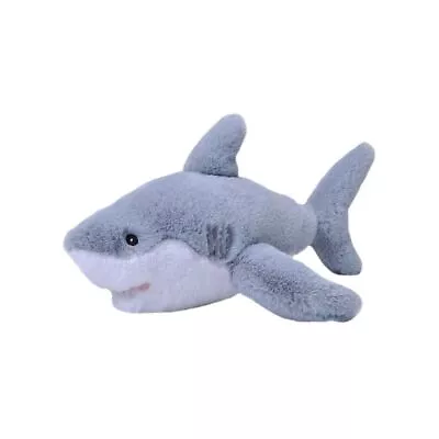 Ecokins Mini Shark Great White Soft Plush Toy 8 /20cm Wild Republic • $18.95