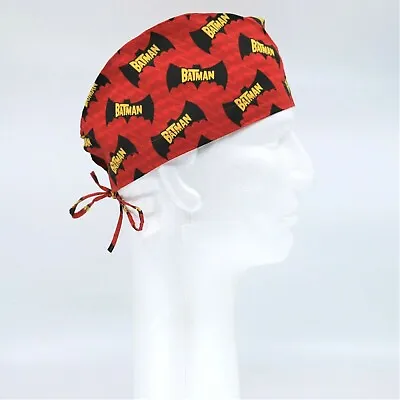 Batman Logo Over Red Theme Scrub Hat • $12.50