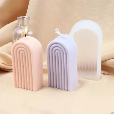 14cm Rainbow Arch Silicone Mold DIY Candle Mold Geometry Candle Mould Craft • $11.69