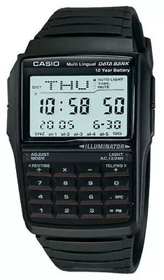 Casio DBC32-1A 25 Page  Databank  Resin Watch 10 Year Battery Chronograph • $32.55